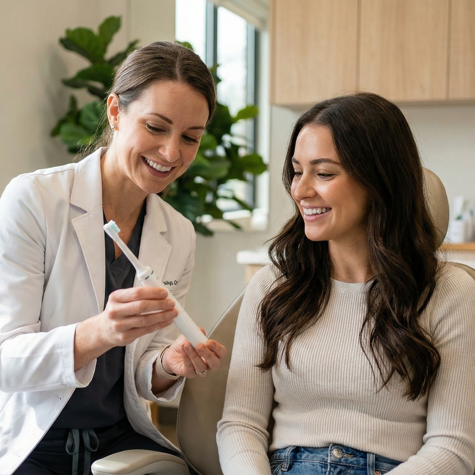 Rörelsen som rekommenderas av tandläkare.